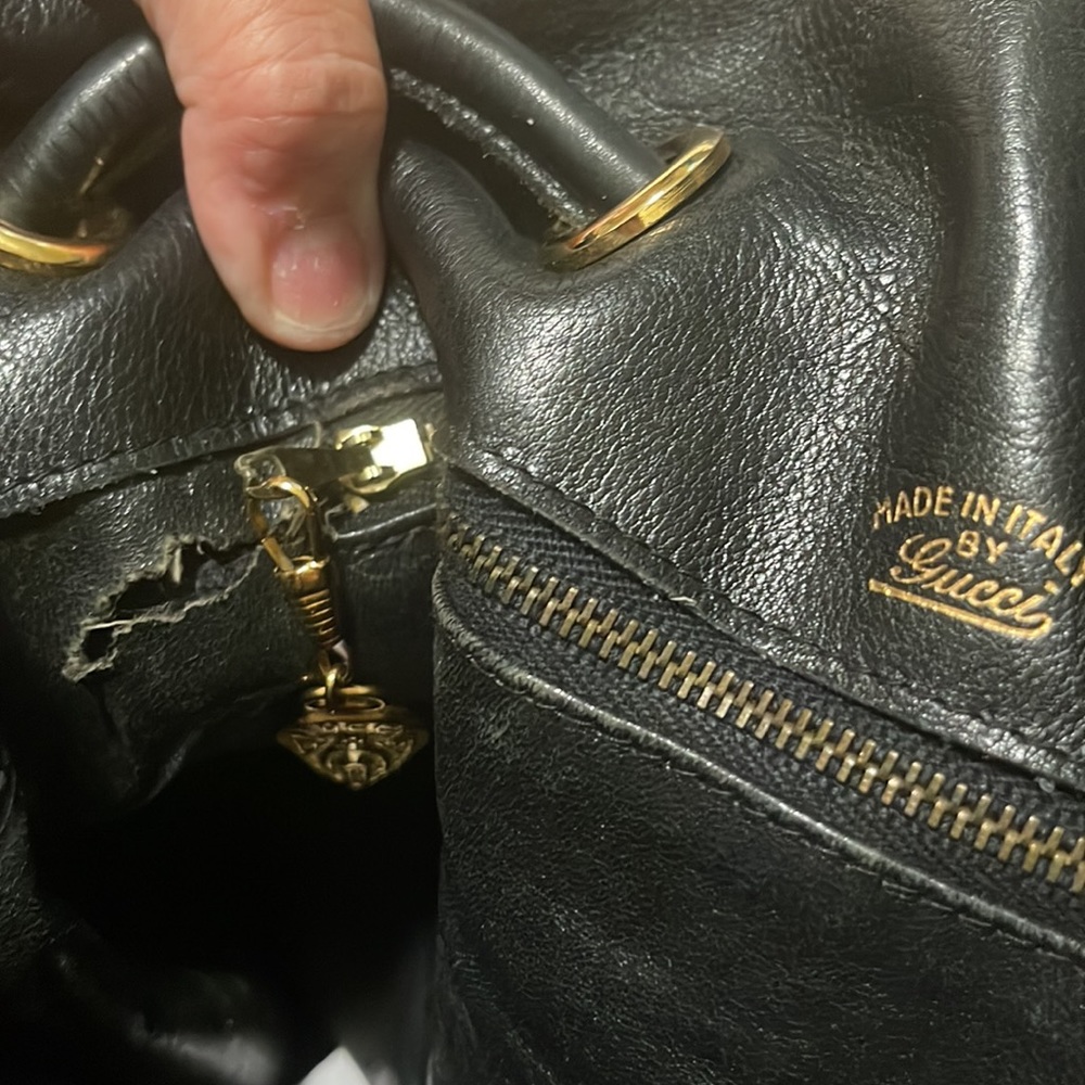 💐GUCCI HORSE BIT CALFSKIN SACHEL BAG WITH ORIGINAL COIN PURSE. ( Circa 79~80) - Picture 7 of 16